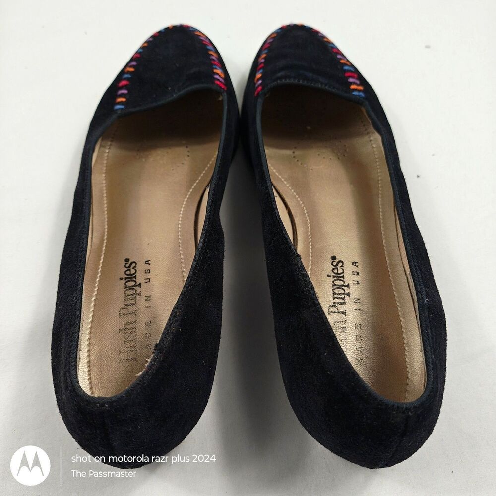 Women's HUSH PUPPIES Slip-On Comfort Shoe Flats MADE IN USA US Size - Picture 3 of 11